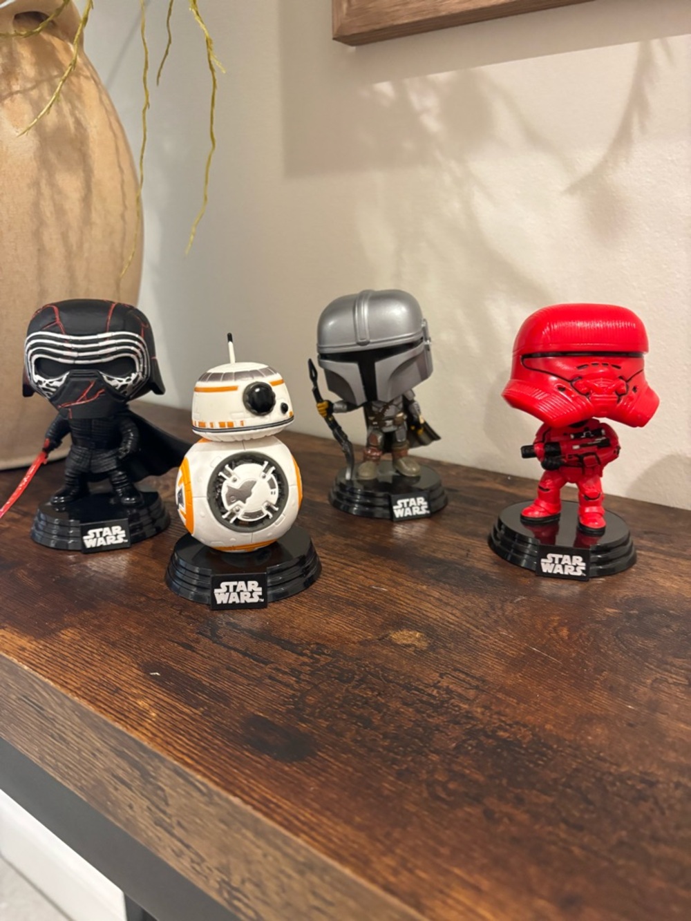 Funko Star Wars Metallic Silver Mandalorian & Red Stormtrooper Vinyl Figure Set
